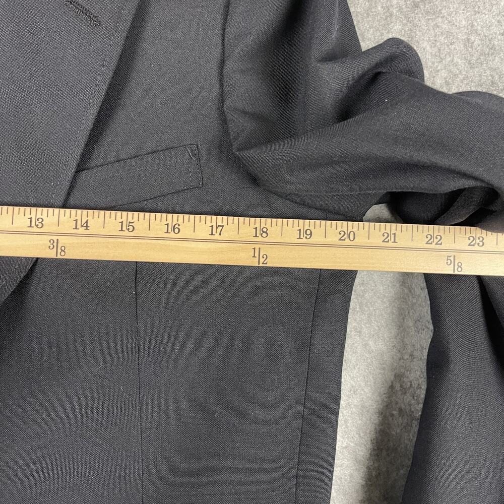 Vintage Bill Blass Blazer Sport Coat Men 40R Black Gold Button Classic Career - Picture 10 of 16